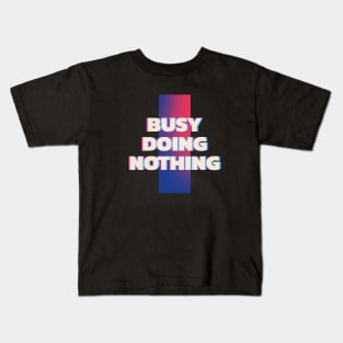 Busy Doing Nothing Rectangle Kids T-Shirt